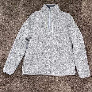 Figs Gray Quarter Zip Jacket